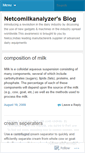 Mobile Screenshot of netcomilkanalyzer.wordpress.com