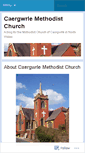 Mobile Screenshot of caergwrlemethodist.wordpress.com