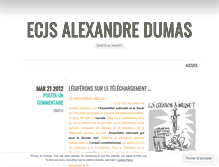 Tablet Screenshot of ecjsalexandredumas.wordpress.com