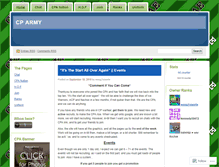 Tablet Screenshot of cparmytwo.wordpress.com