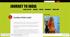 Desktop Screenshot of myjourneytoindia.wordpress.com