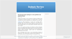 Desktop Screenshot of dodealsreview.wordpress.com