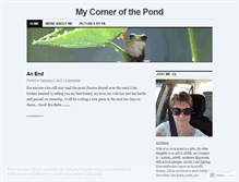 Tablet Screenshot of mycornerofthepond.wordpress.com