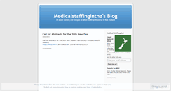 Desktop Screenshot of medicalstaffingintnz.wordpress.com