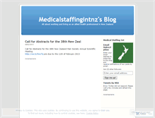 Tablet Screenshot of medicalstaffingintnz.wordpress.com