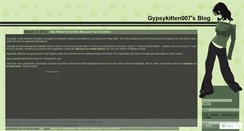 Desktop Screenshot of gypsykitten007.wordpress.com