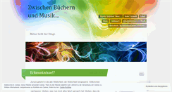 Desktop Screenshot of betweenbooksandmusic.wordpress.com