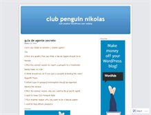 Tablet Screenshot of clubpenguinnikolas.wordpress.com