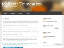 Tablet Screenshot of mahavirfoundation.wordpress.com