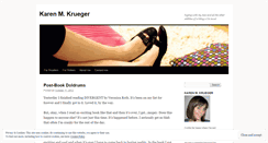 Desktop Screenshot of karenmkrueger.wordpress.com