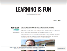 Tablet Screenshot of learningisfunblog.wordpress.com