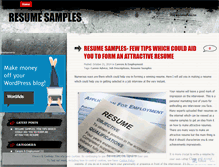 Tablet Screenshot of knowaboutresumesamples.wordpress.com