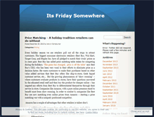 Tablet Screenshot of itsfridaysomewhere.wordpress.com