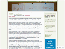 Tablet Screenshot of beyondclassroom.wordpress.com