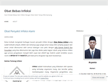 Tablet Screenshot of obatbebasinfeksi.wordpress.com
