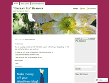 Tablet Screenshot of cherrypiedesigns.wordpress.com