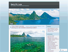 Tablet Screenshot of bestofstlucia.wordpress.com