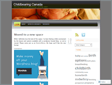 Tablet Screenshot of childbearingcanada.wordpress.com