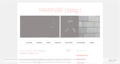 Desktop Screenshot of marinbe.wordpress.com