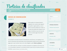 Tablet Screenshot of noticiasdeclasificados.wordpress.com