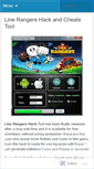 Mobile Screenshot of linerangershack.wordpress.com