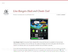 Tablet Screenshot of linerangershack.wordpress.com