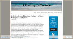 Desktop Screenshot of healthydifference.wordpress.com