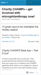 Mobile Screenshot of charitychamps.wordpress.com