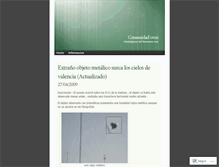 Tablet Screenshot of comunidadovni.wordpress.com