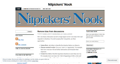 Desktop Screenshot of nitpickersnook.wordpress.com