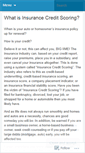 Mobile Screenshot of insurancescored.wordpress.com