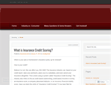 Tablet Screenshot of insurancescored.wordpress.com