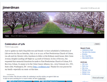 Tablet Screenshot of jimerdman.wordpress.com