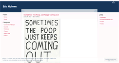 Desktop Screenshot of ericholmes.wordpress.com