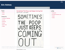 Tablet Screenshot of ericholmes.wordpress.com