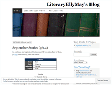 Tablet Screenshot of literaryellymay.wordpress.com