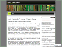 Tablet Screenshot of burnyourbooks.wordpress.com