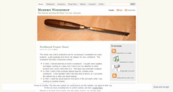 Desktop Screenshot of modernwoodshop.wordpress.com