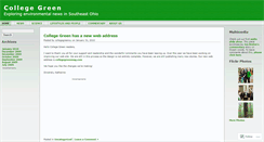 Desktop Screenshot of collegegreenmag.wordpress.com