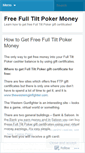 Mobile Screenshot of freefulltiltpokermoney.wordpress.com