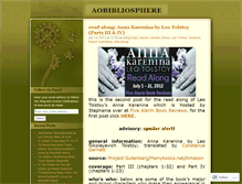 Tablet Screenshot of aobibliosphere.wordpress.com