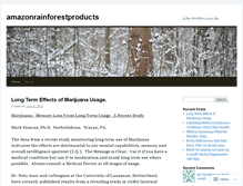 Tablet Screenshot of amazonrainforestproducts.wordpress.com