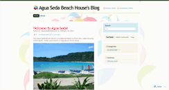 Desktop Screenshot of aguasedabeachhouse.wordpress.com