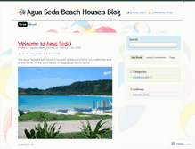 Tablet Screenshot of aguasedabeachhouse.wordpress.com