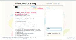Desktop Screenshot of discountmom.wordpress.com