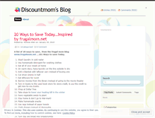 Tablet Screenshot of discountmom.wordpress.com