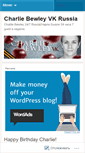 Mobile Screenshot of charliebewleyvk.wordpress.com
