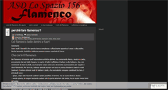 Desktop Screenshot of lospazio156flamenco.wordpress.com