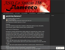 Tablet Screenshot of lospazio156flamenco.wordpress.com