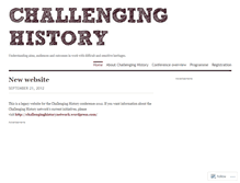 Tablet Screenshot of challenginghistoryconference.wordpress.com